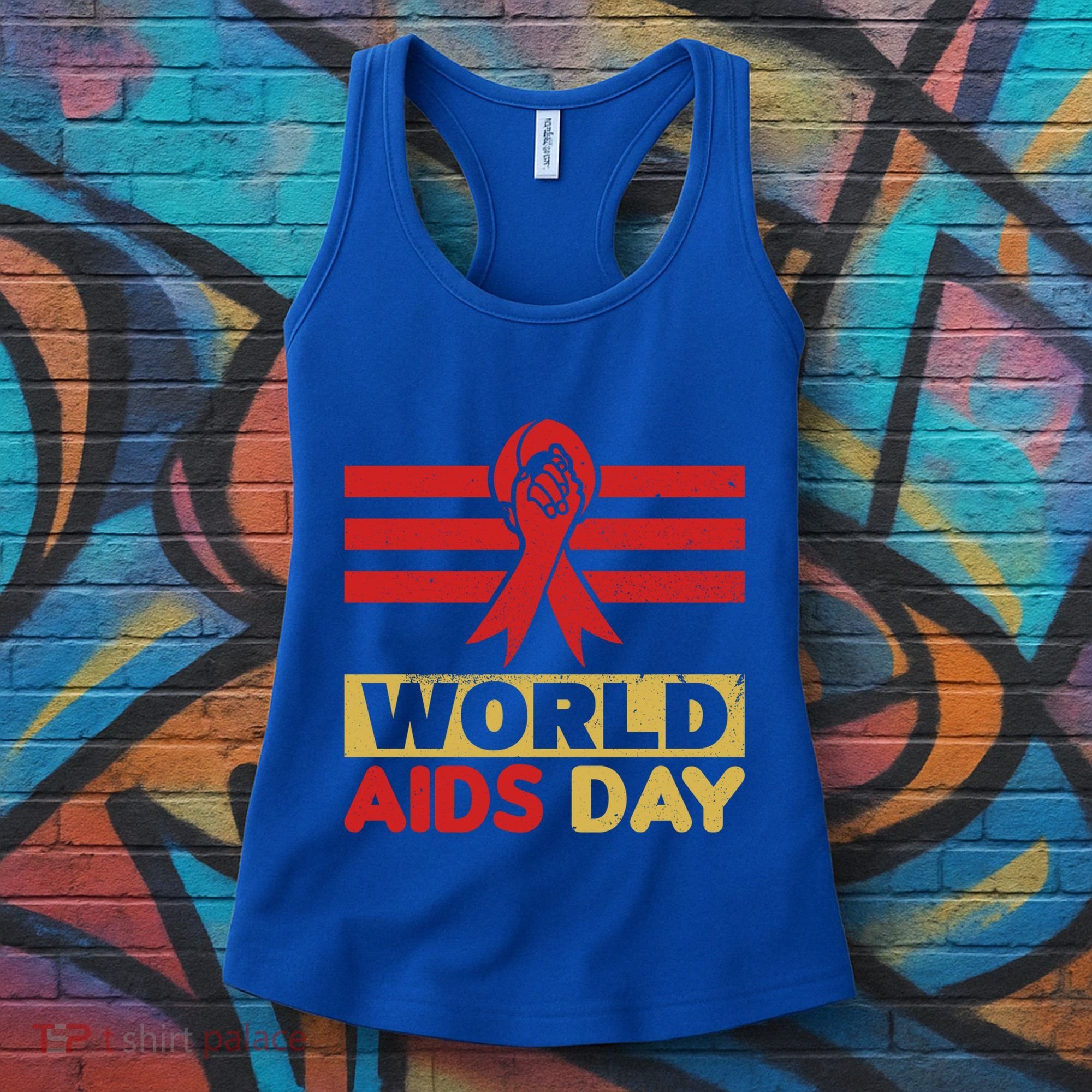 World Aids Day Support Awareness Fight Together Gift Women's Tank Top