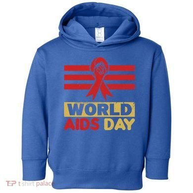 World Aids Day Support Awareness Fight Together Gift Toddler Hoodie
