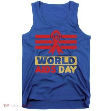 World Aids Day Support Awareness Fight Together Gift Tank Top