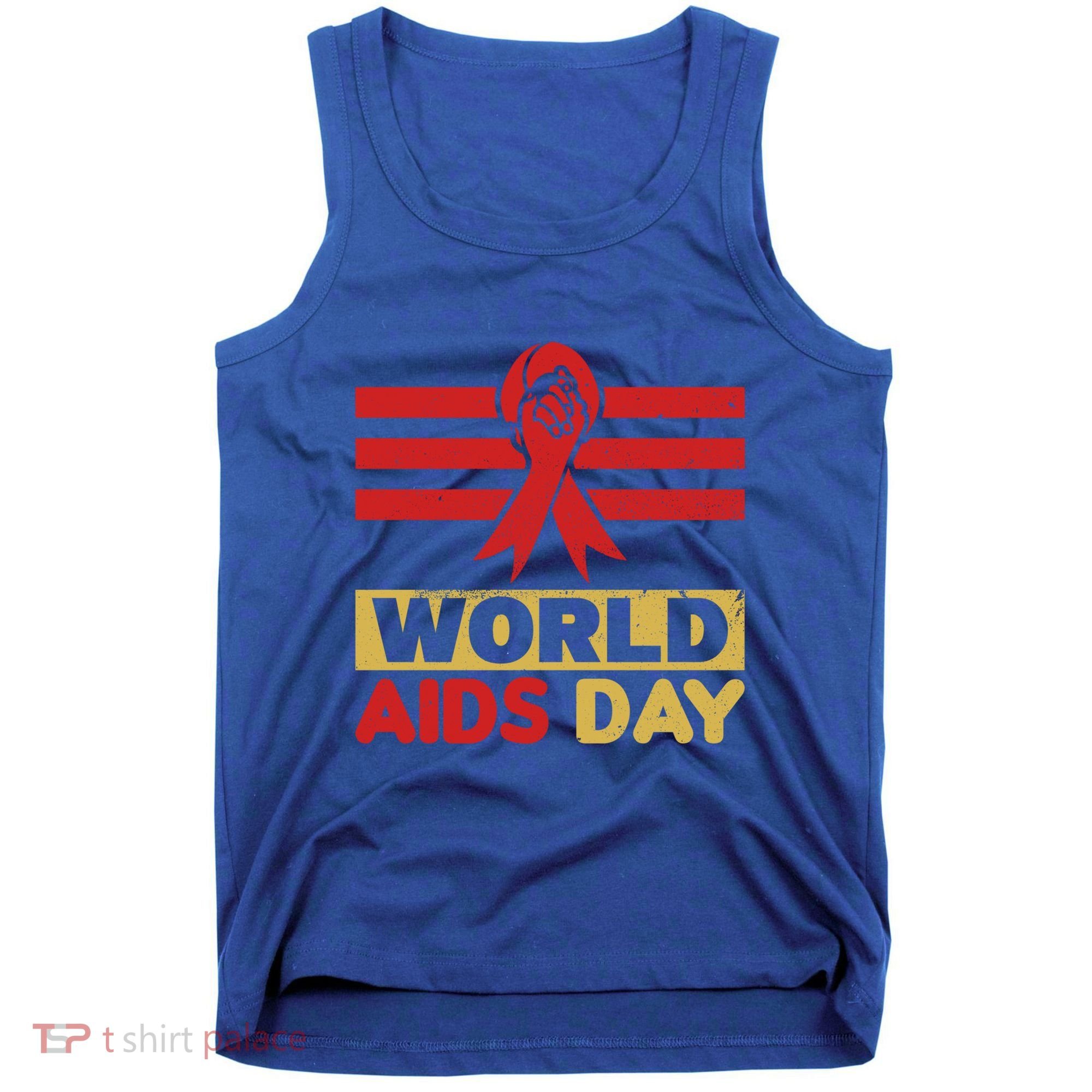 World Aids Day Support Awareness Fight Together Gift Tank Top