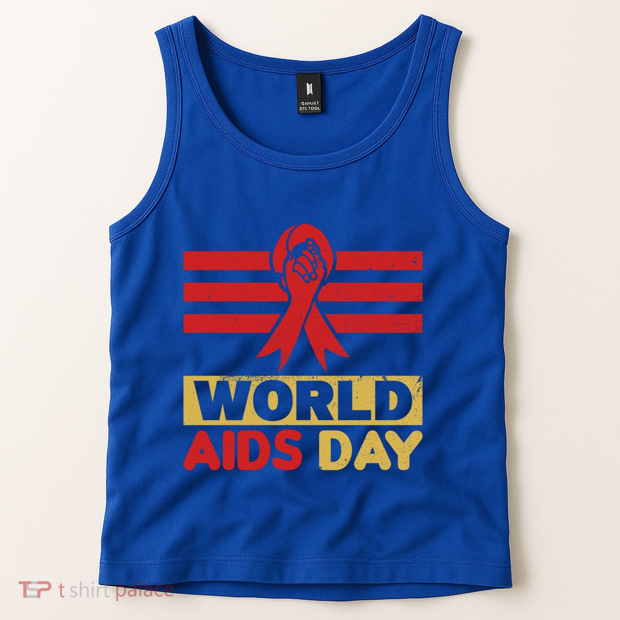 World Aids Day Support Awareness Fight Together Gift Tank Top