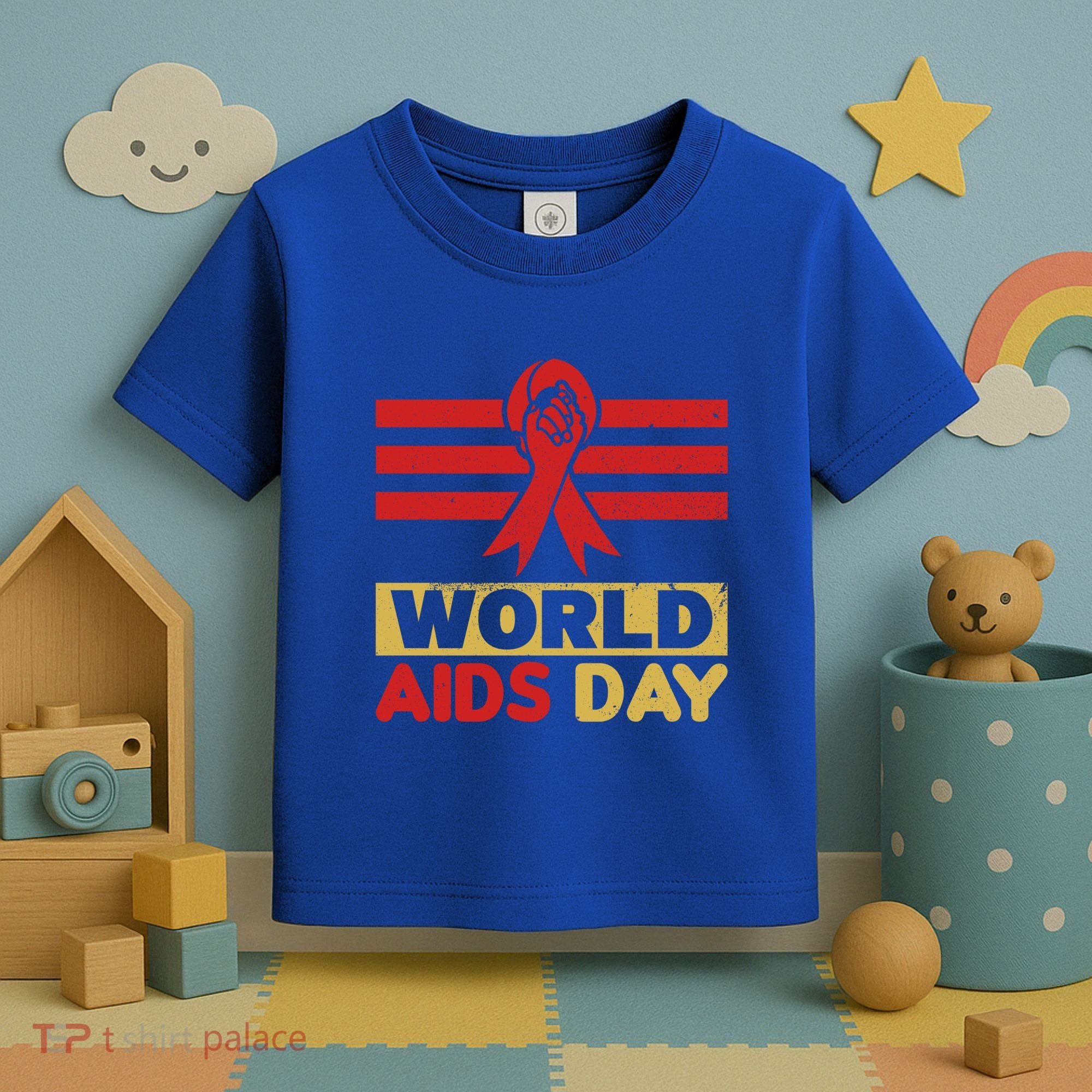 World Aids Day Support Awareness Fight Together Gift Toddler T-Shirt