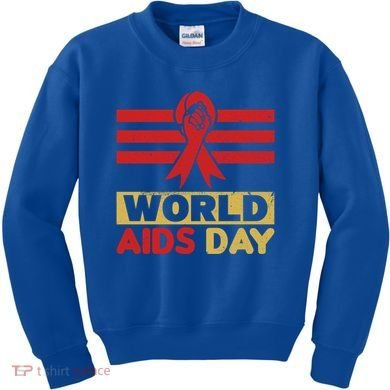 World Aids Day Support Awareness Fight Together Gift Kids Sweatshirt