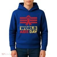 World Aids Day Support Awareness Fight Together Gift Kids Hoodie thumb 4