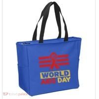 World Aids Day Support Awareness Fight Together Gift Tote Bag thumb 2