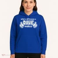 What A Difference A Dave Makes Gift Funny Saying David Gift Hoodie thumb 5