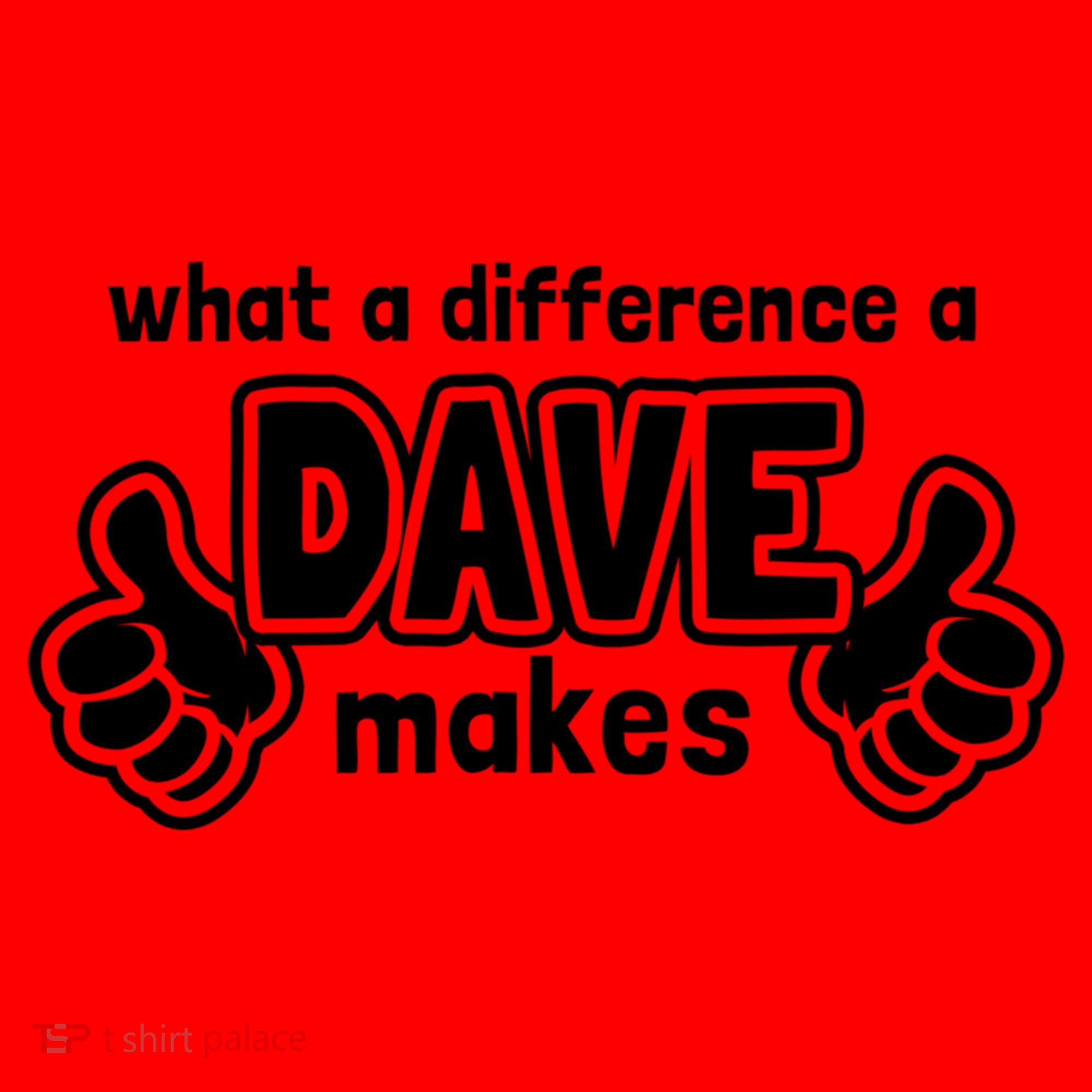 What A Difference A Dave Makes Gift Funny Saying David Gift Santa Hat