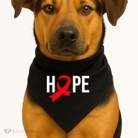 World Aids Day Costume Aids Hope Hivaids Awareness USA-Made Doggie Bandana thumb 1