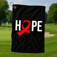 World Aids Day Costume Aids Hope Hivaids Awareness Golf Towel thumb 1