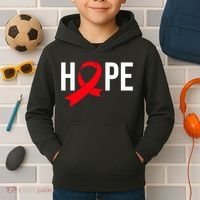 World Aids Day Costume Aids Hope Hivaids Awareness Kids Hoodie thumb 2