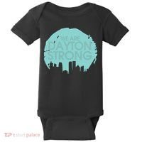 We Are Dayton Strong Baby Bodysuit thumb 0
