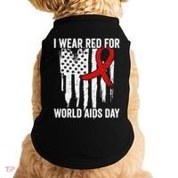 World Aids Day Hope Hiv Red Ribbon Aids Awareness Matching Cool Gift Doggie Tank thumb 0