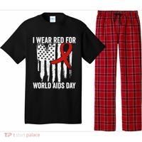 World Aids Day Hope Hiv Red Ribbon Aids Awareness Matching Cool Gift Pajama Set thumb 0