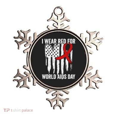 World Aids Day Hope Hiv Red Ribbon Aids Awareness Matching Cool Gift Ornament