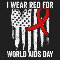 World Aids Day Hope Hiv Red Ribbon Aids Awareness Matching Cool Gift Golf Towel thumb 3