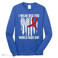 World Aids Day Hope Hiv Red Ribbon Aids Awareness Matching Cool Gift Long Sleeve Shirt thumb 0