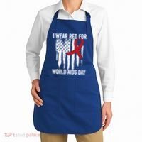 World Aids Day Hope Hiv Red Ribbon Aids Awareness Matching Cool Gift Apron thumb 2