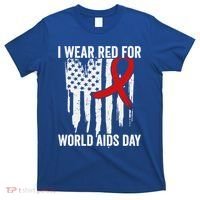 World Aids Day Hope Hiv Red Ribbon Aids Awareness Matching Cool Gift T-Shirt thumb 0