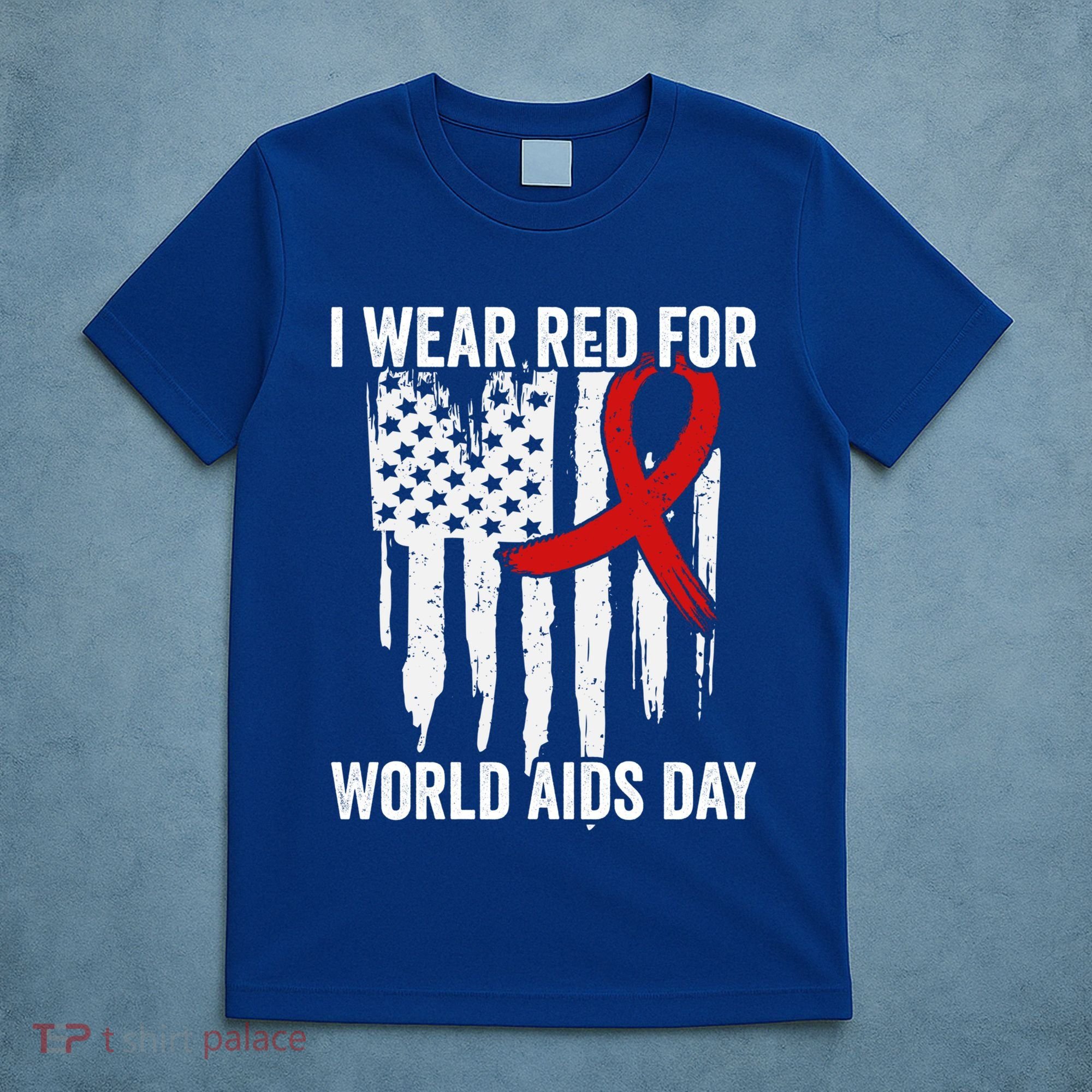 World Aids Day Hope Hiv Red Ribbon Aids Awareness Matching Cool Gift T-Shirt