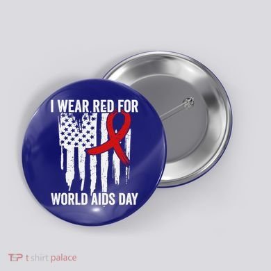 World Aids Day Hope Hiv Red Ribbon Aids Awareness Matching Cool Gift Button