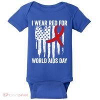 World Aids Day Hope Hiv Red Ribbon Aids Awareness Matching Cool Gift Baby Bodysuit thumb 0