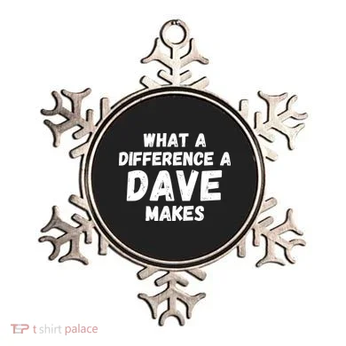 What A Difference A Dave Makes Funny Ornament