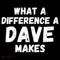 What A Difference A Dave Makes Funny Ornament thumb 1