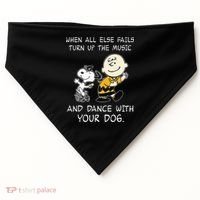 When All Else Fails Turn Up The Music & Dance With Your Dog USA-Made Doggie Bandana thumb 0