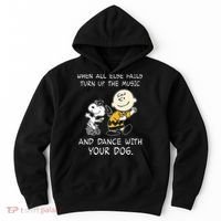 When All Else Fails Turn Up The Music & Dance With Your Dog Hoodie thumb 0
