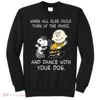 When All Else Fails Turn Up The Music & Dance With Your Dog Sweatshirt thumb 0