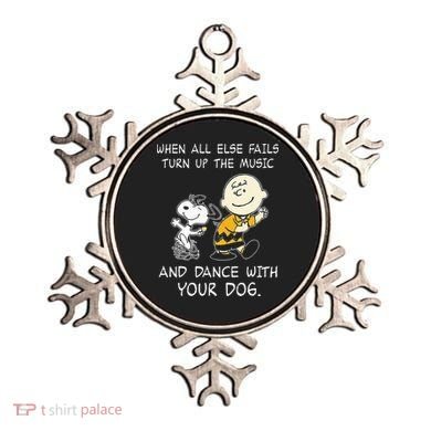 When All Else Fails Turn Up The Music & Dance With Your Dog Ornament