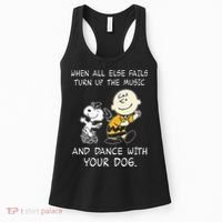 When All Else Fails Turn Up The Music & Dance With Your Dog Women's Tank Top thumb 0