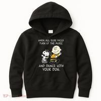 When All Else Fails Turn Up The Music & Dance With Your Dog Kids Hoodie thumb 0