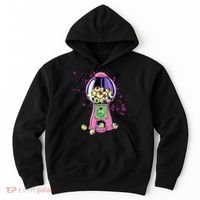 Weirdcore Aesthetic Eyeball Bubble Gumball Machine Halloween Hoodie thumb 0