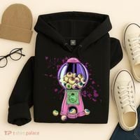 Weirdcore Aesthetic Eyeball Bubble Gumball Machine Halloween Hoodie thumb 4