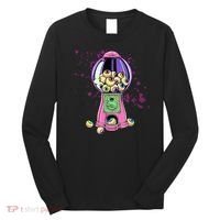 Weirdcore Aesthetic Eyeball Bubble Gumball Machine Halloween Long Sleeve Shirt thumb 0