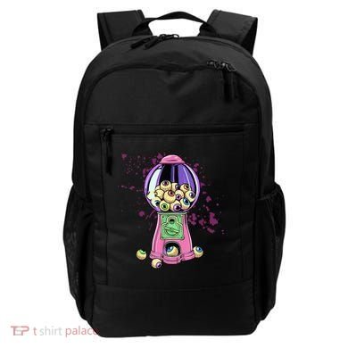 Weirdcore Aesthetic Eyeball Bubble Gumball Machine Halloween Backpack
