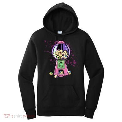 Weirdcore Aesthetic Eyeball Bubble Gumball Machine Halloween Women's Hoodie