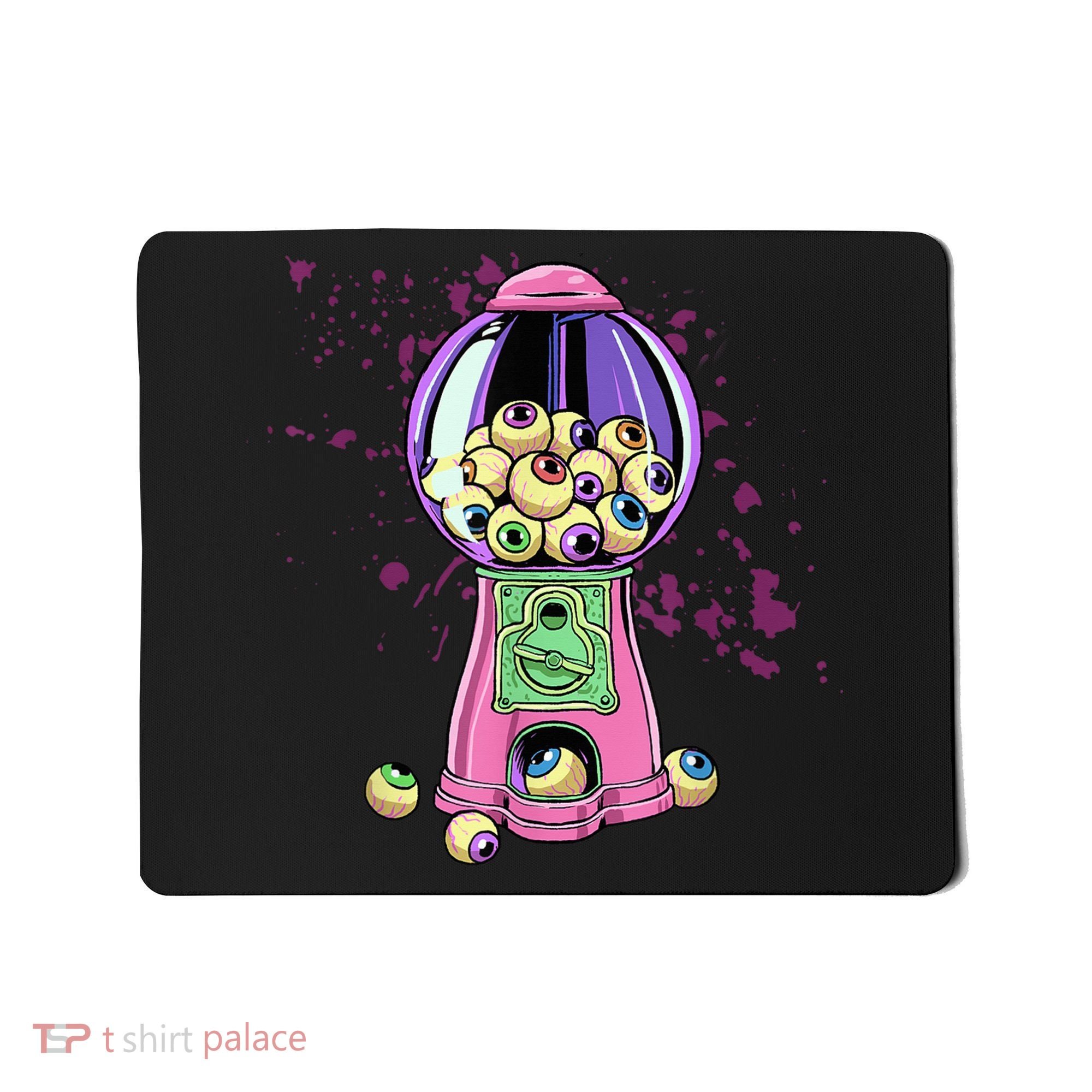 Weirdcore Aesthetic Eyeball Bubble Gumball Machine Halloween Mousepad
