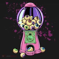 Weirdcore Aesthetic Eyeball Bubble Gumball Machine Halloween Baby Bodysuit thumb 2