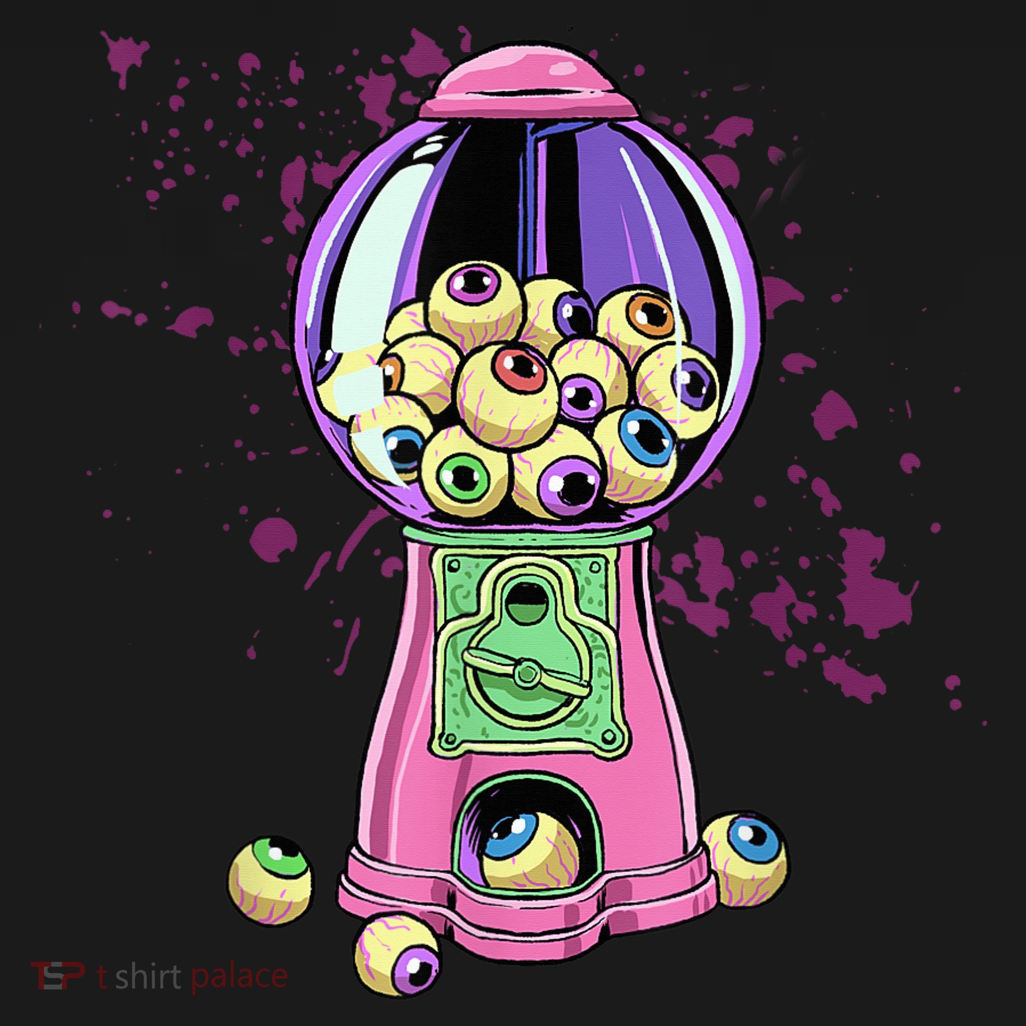 Weirdcore Aesthetic Eyeball Bubble Gumball Machine Halloween Baby Bodysuit