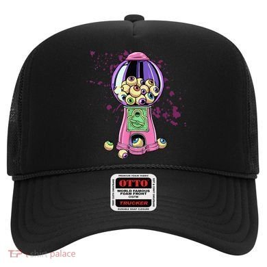Weirdcore Aesthetic Eyeball Bubble Gumball Machine Halloween Hat