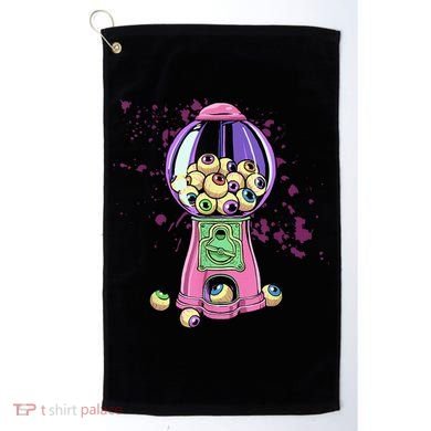Weirdcore Aesthetic Eyeball Bubble Gumball Machine Halloween Golf Towel