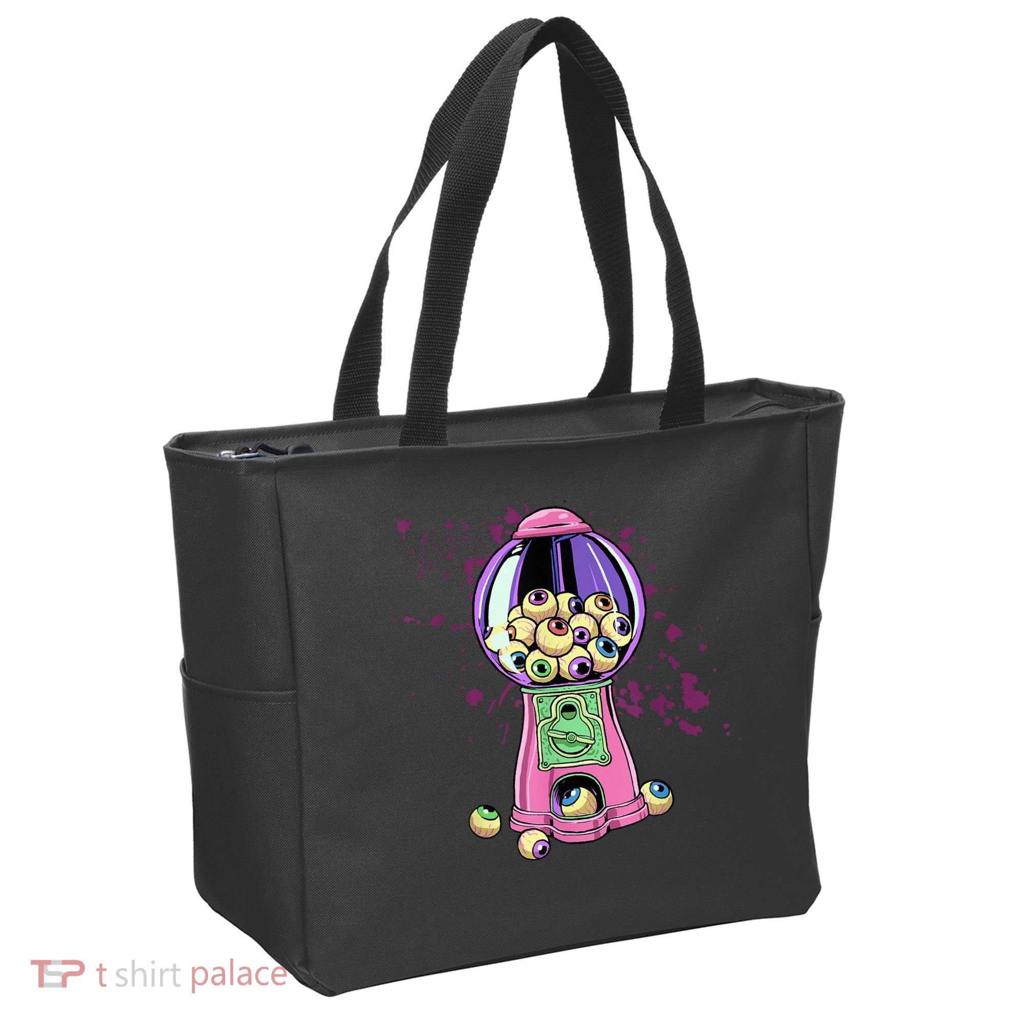 Weirdcore Aesthetic Eyeball Bubble Gumball Machine Halloween Tote Bag