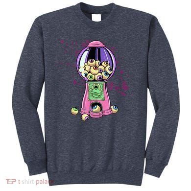 Weirdcore Aesthetic Eyeball Bubble Gumball Machine Halloween Sweatshirt