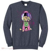 Weirdcore Aesthetic Eyeball Bubble Gumball Machine Halloween Sweatshirt thumb 0