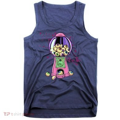 Weirdcore Aesthetic Eyeball Bubble Gumball Machine Halloween Tank Top