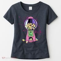 Weirdcore Aesthetic Eyeball Bubble Gumball Machine Halloween Women's T-Shirt thumb 0