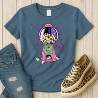 Weirdcore Aesthetic Eyeball Bubble Gumball Machine Halloween Women's T-Shirt thumb 3