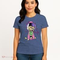 Weirdcore Aesthetic Eyeball Bubble Gumball Machine Halloween Women's T-Shirt thumb 4